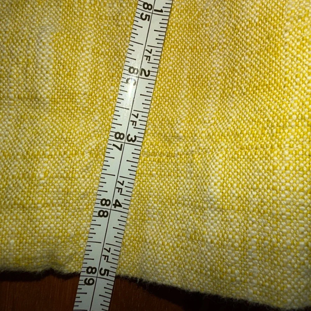 Anthropologie Pehr Tablecloth Yellow Green 100% Slub Cotton India 89